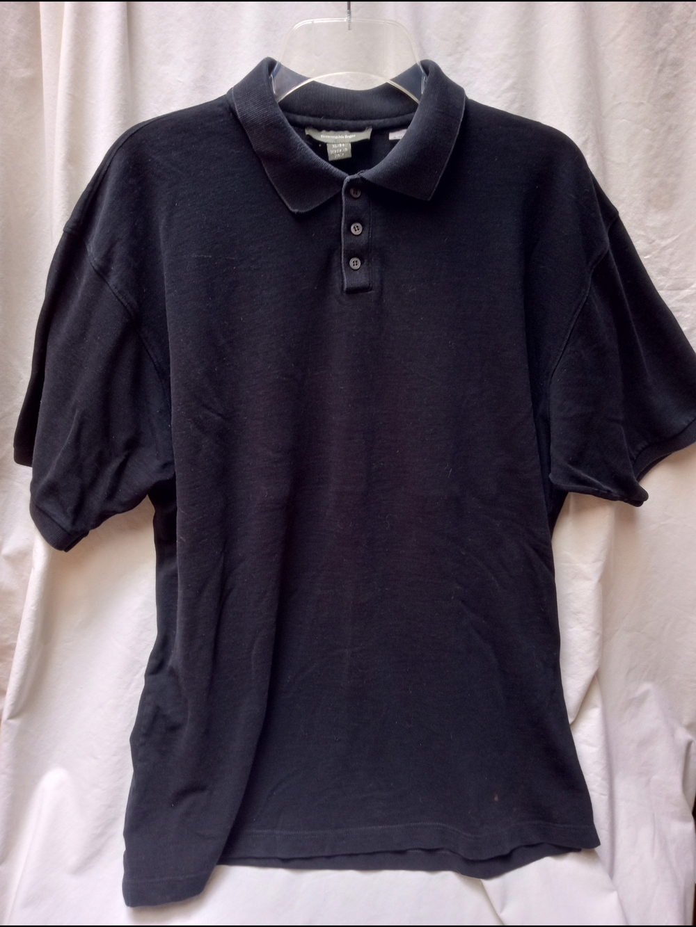 Ermenegildo Zegna Black Short-Sleeve Polo